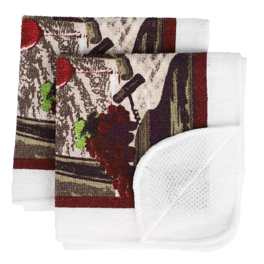 Home Collection Wine-Themed Dish Cloths, 2-ct. Packs (Pack of 12)