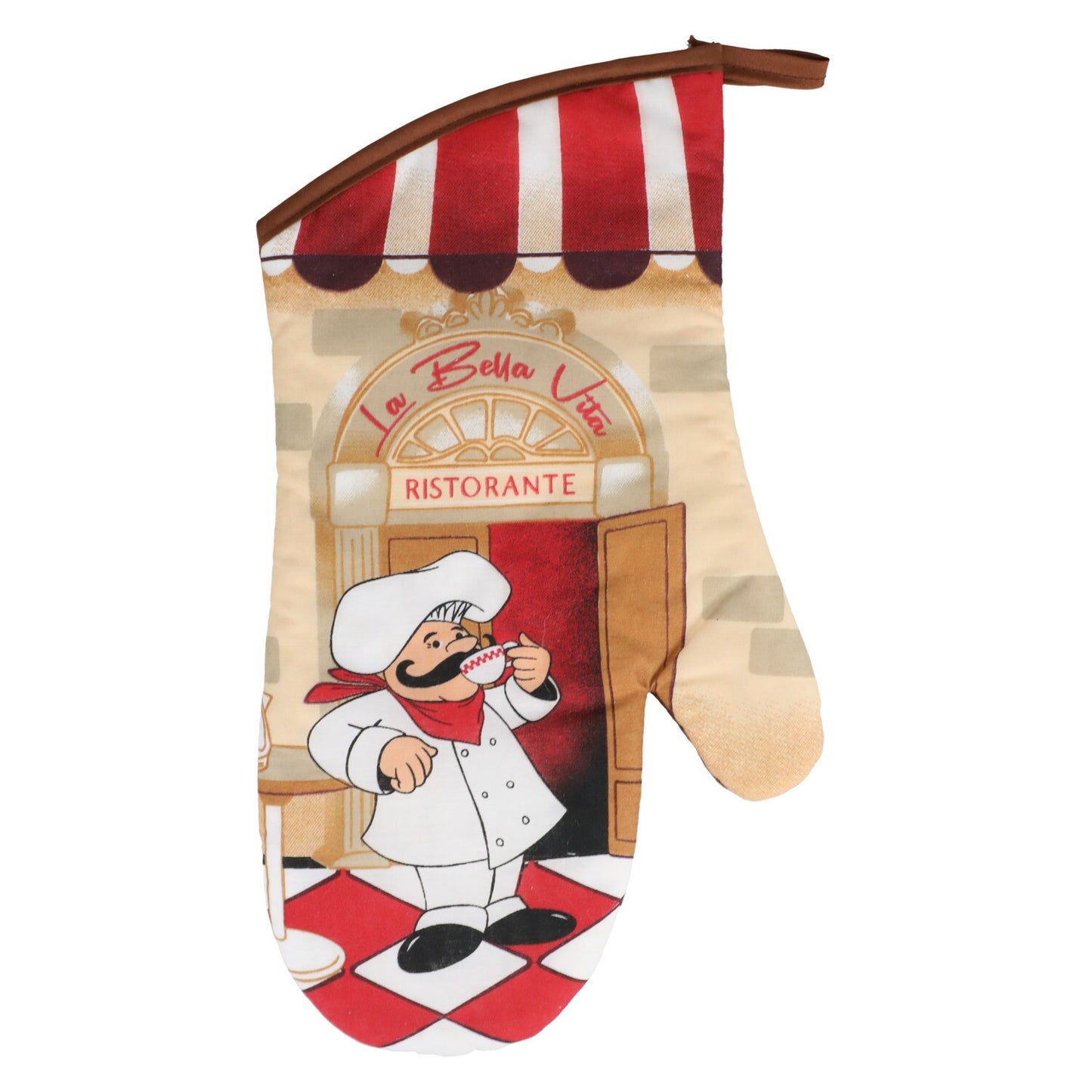 Home Collection Chef-Themed Oven Mitts, 13x7-in. (Pack of 12)