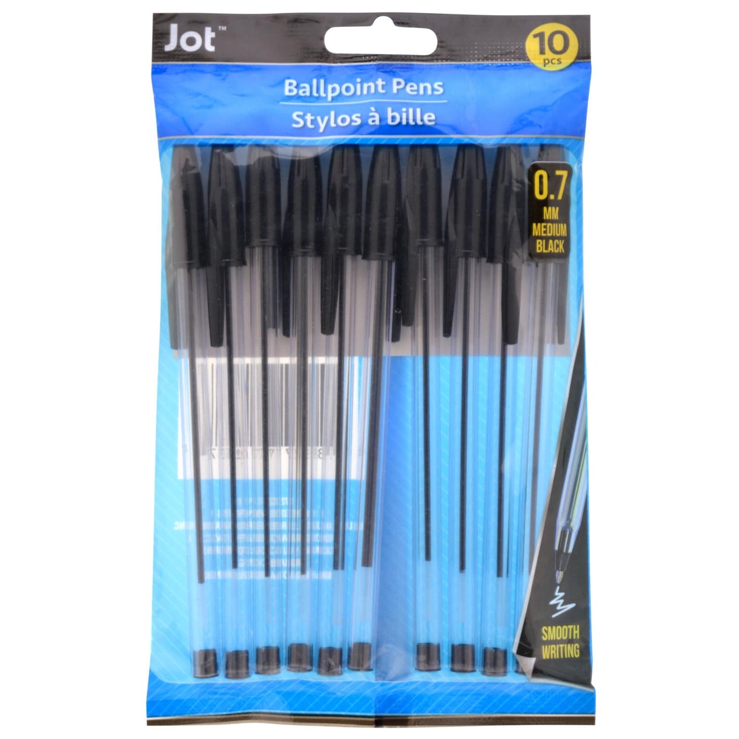 Jot Clear Ballpoint Pens with Black Ink, 10-ct. Packs (Pack of 36)