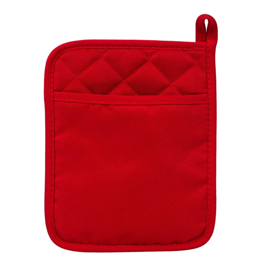 Home Collection Red Polyester/Rubber Oven Mitts, 9x7 in. (Pack of 4)