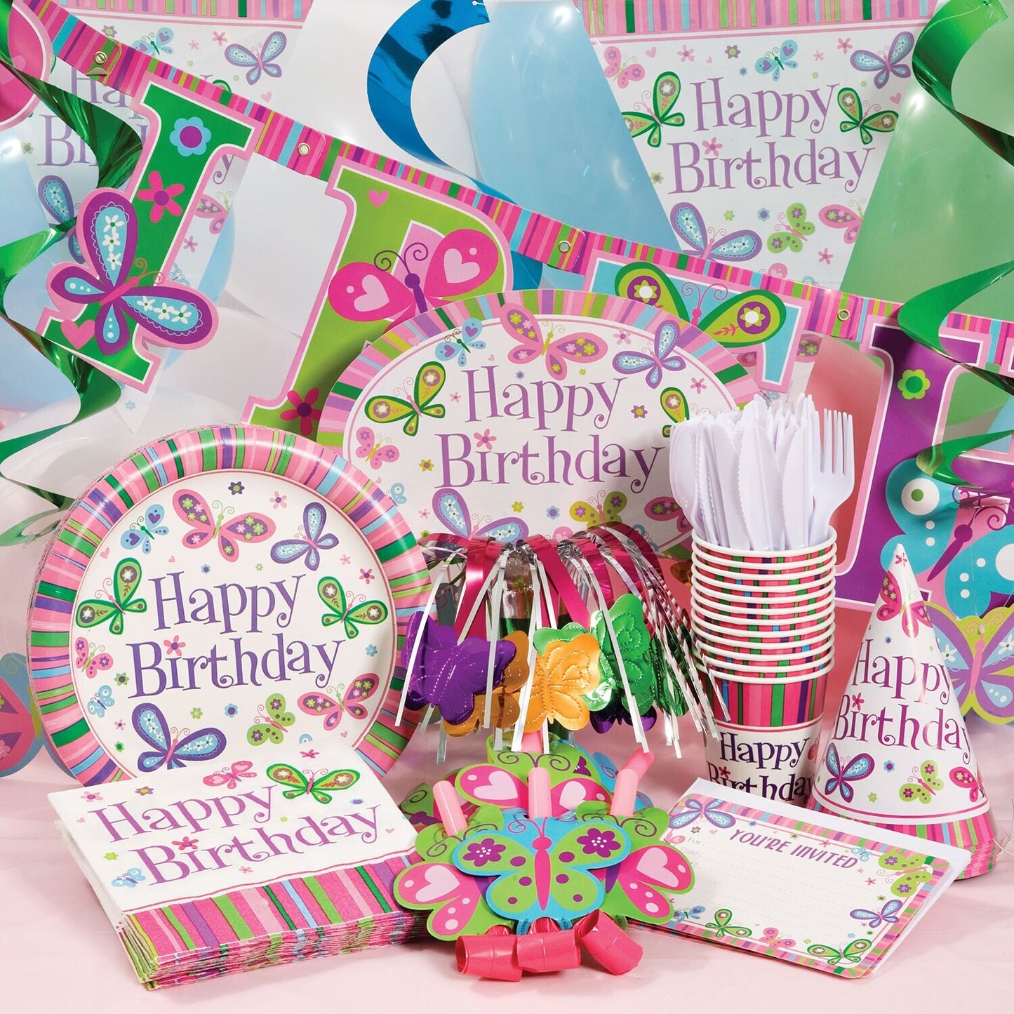 Happy Birthday Diamond Party Letter Banners, 7 ft. (Pack of 24)