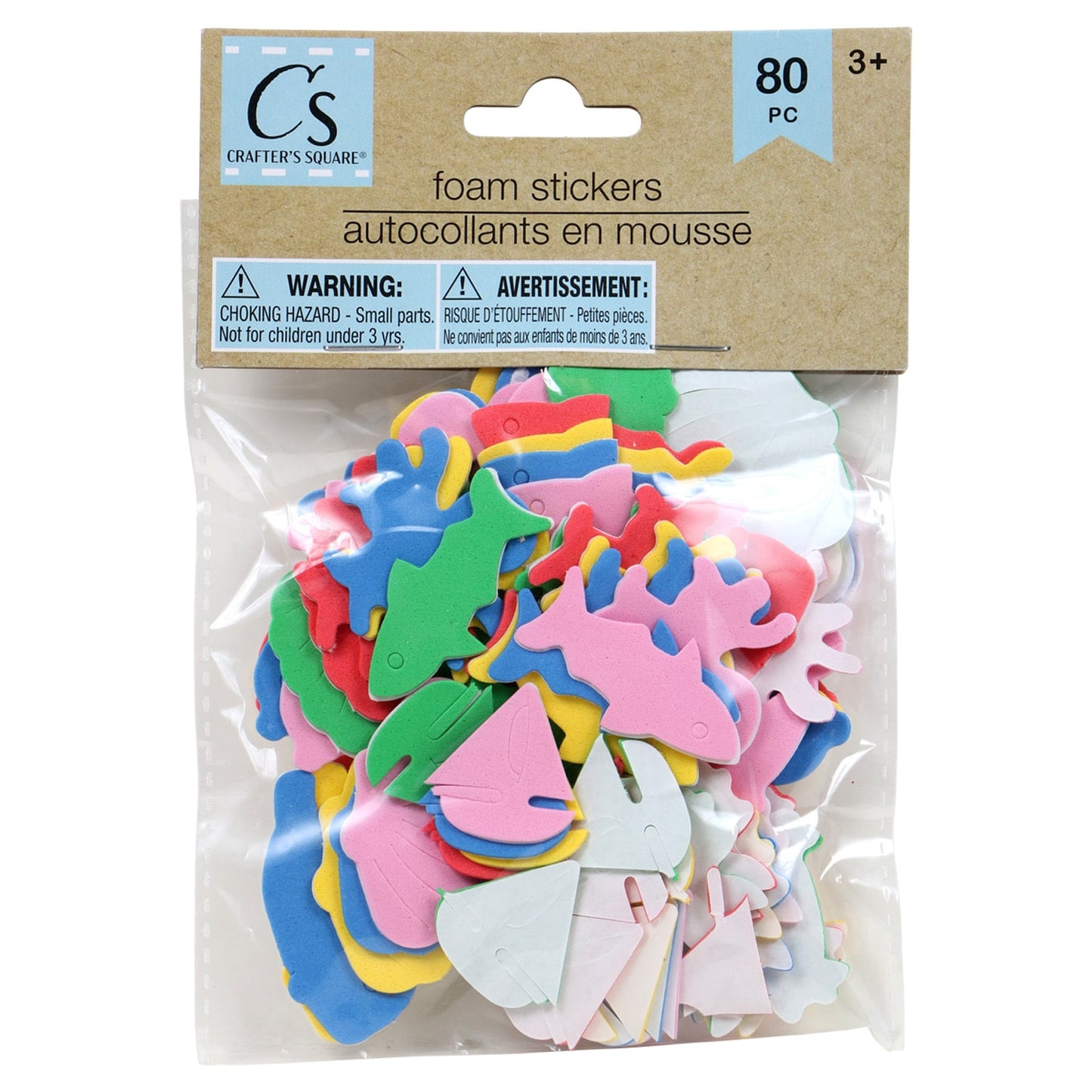 Crafter's Square Assorted Self-Adhesive Foam Shapes (Pack of 24)