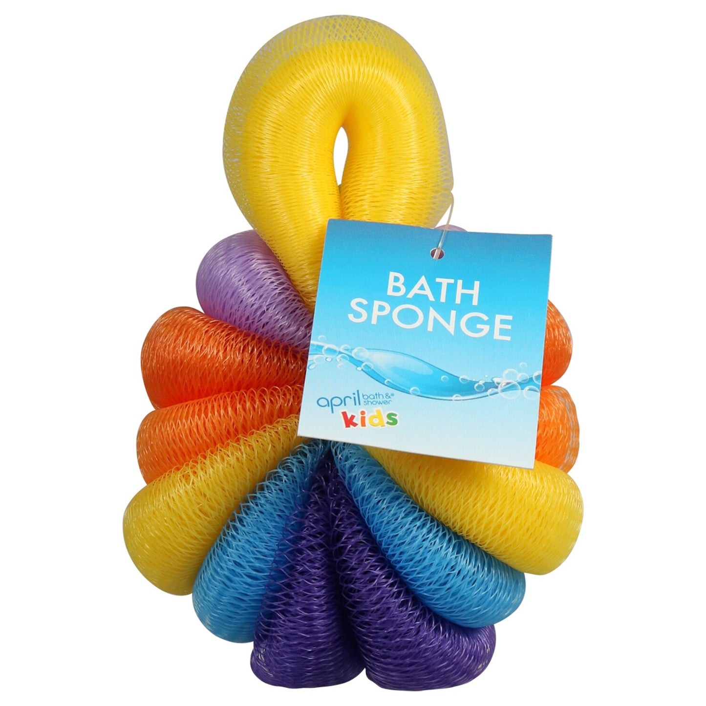 April Bath & Shower Kids Novelty Loop Bath Sponge, 6x4x2 in. (Pack of 36)