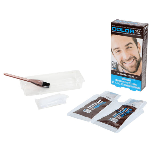Color For Him Men's Brush-In Brown Hair Coloring, 0.5-oz. (Pack of 24)