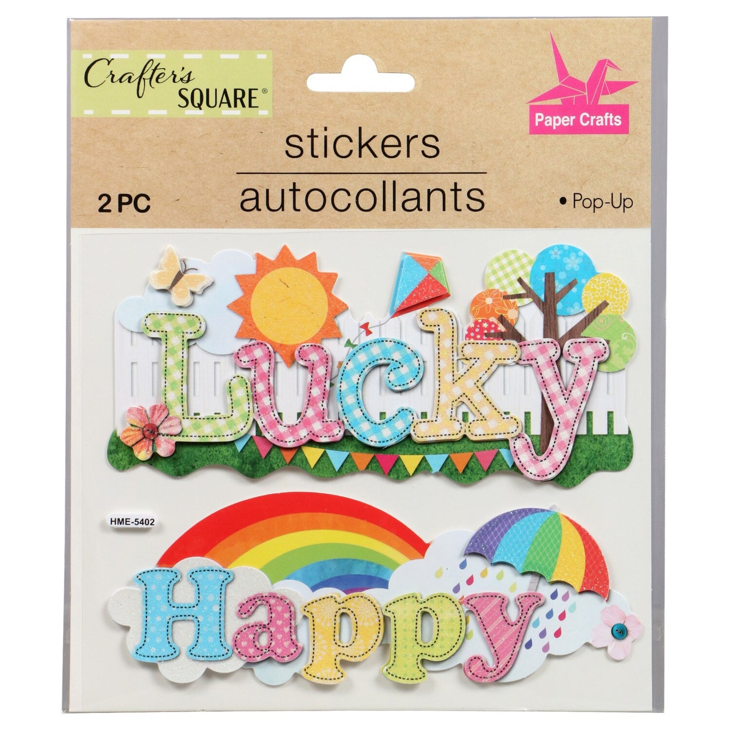 Crafter's Square Handmade Word Stickers (Pack of 36)