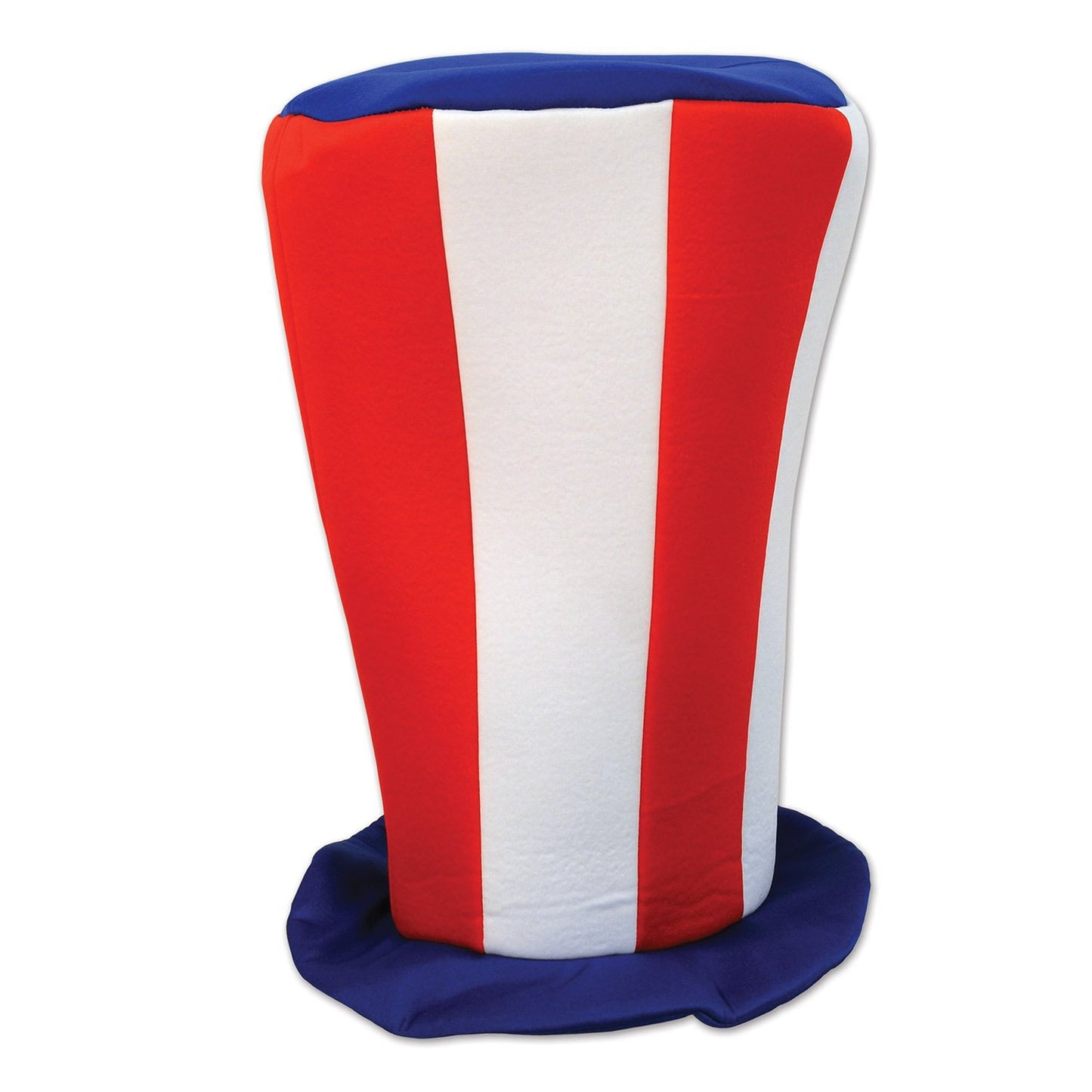 Patriotic Plush Tall Top Hat for Celebrations