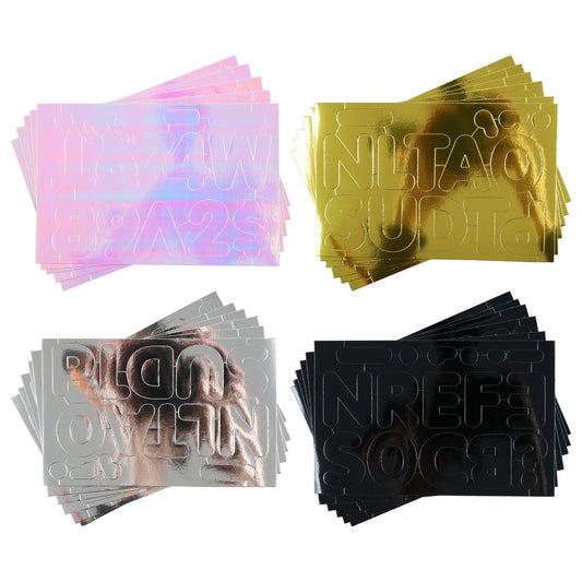 Teaching Tree Die-Cut Foil Letters and Numbers, 86-ct. Packs (Pack of 36)