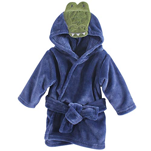 Unisex  Plush Animal Face Robe, Alligator, One Size, 0-9 Months