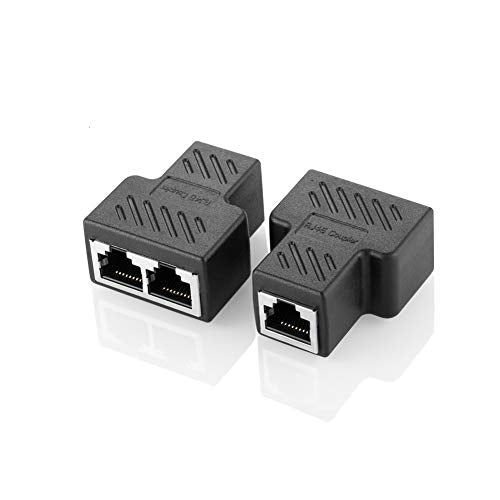 RJ45 Ethernet Splitter Connectors 2 Pack
