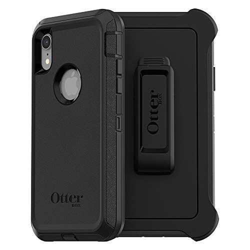 DEFENDER SERIES SCREENLESS EDITION Case for iPhone Xr - Retail Packaging - BLACK