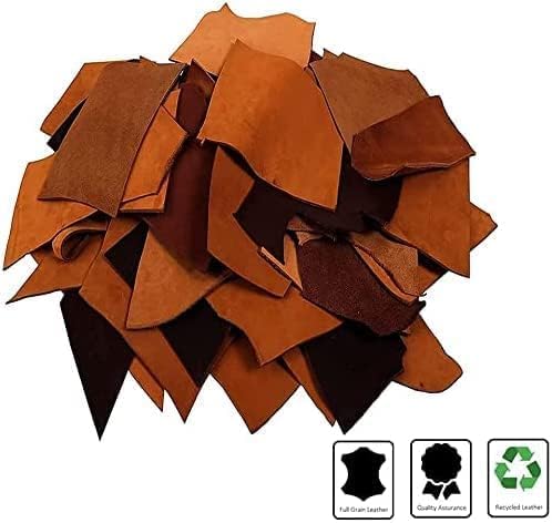 LeatherCraft Pro 1lb Full Grain Cowhide Leather Remnants Bag