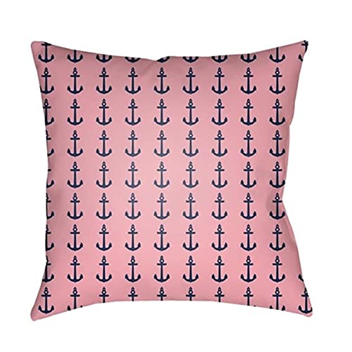 CC010-1818 Carolina Coastal Pillow Cover, 18" x 18", Pink, Purple