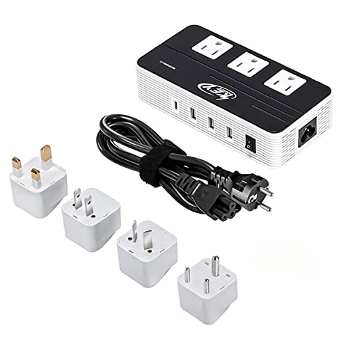 230W Voltage Converter and Travel Adapter with Type C Port