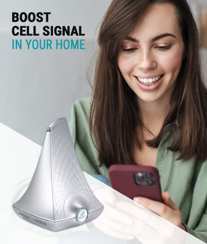 Flare Cell Signal Booster for Working from Home up to 2500 sq ft, Boosts 5G/4G LTE, Omni Outdoor Antenna, Multi-User All Carrier, Verizon AT&T Sprint T-Mobile, FCC Approved, USA Company