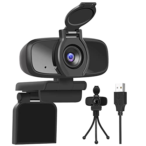 Computer Camera with Privacy Shutter,PC Camera with Microphone,USB Webcam Stereo Audio Support Recording and Video Calling,as Valentines Day Gifts for him her