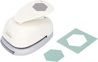 1.5 Inch Hexagon Lever Action Craft Punch for Paper and Scrapbooking