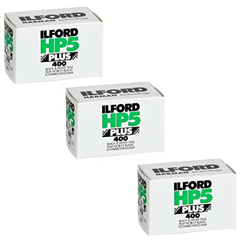 1574577 HP5 Plus, Black and White Print Film, 35 mm, ISO 400, 36 Exposures (Pack of 3)