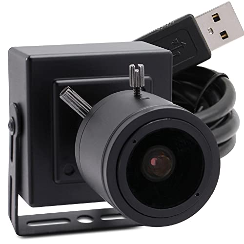 Manual Focus USB Camera Zoom 2.8-12mm Lens 1080P HD Low Light Webcam with Sony IMX323 Sensor H.264 Portable USB Web Camera with Metal Housing and Bracket