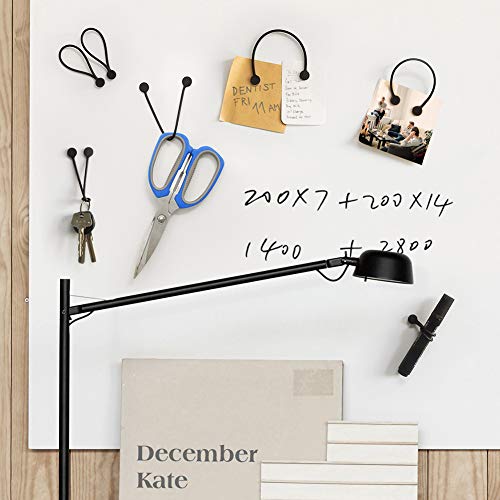 Reusable Silicone Magnetic Cable Ties/Magnetic Twist Ties for Bundling and Organizing, Can Be Used in Many Ways or Just for Fun, 7.16'', 20Pack, Black