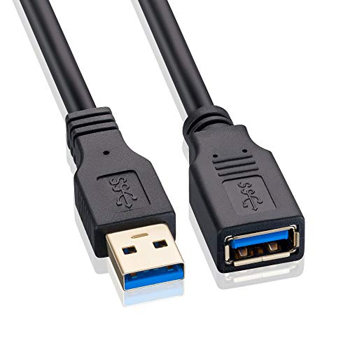 USB Extension Cable 10 FT USB 3.0 Extension Cable Type A Male to Female USB 3.0 Extension Cord 5Gbps Compatible with Printer,Xbox, USB Flash Drive, Card Reader, Hard Drive,Camera