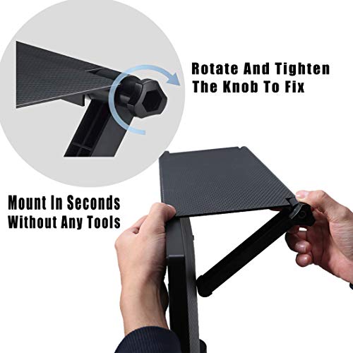 Computer Screen Monitor Shelf, TV Top Shelf, Screen Caddy Platform Solid Screen Shelf to Hold Cable Boxes, Camera, Streaming Devices, Media Boxes, Game Console,Router, Home Decor, Office Supplies