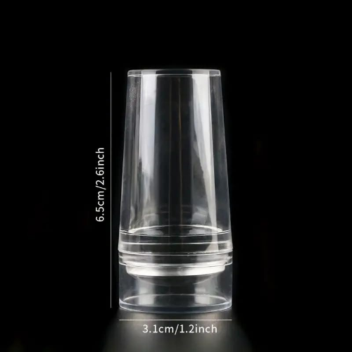 MODAIO-Clear Silicone Nail Art Stamper, DIY Transparent Silicone Nail Stamper, For Fast French Nails Tip