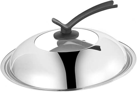 Stainless Steel 34cm Round Glass Pot Lid