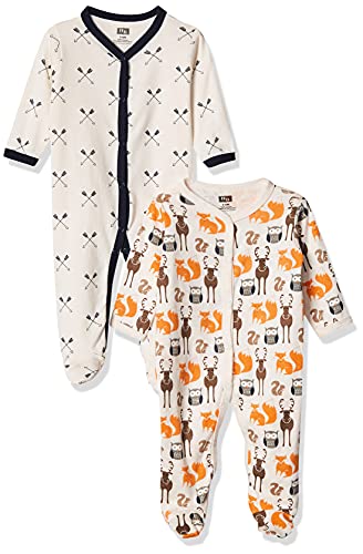 Uni   Cotton Sleep and Play Cream Forest, 0-3 Months