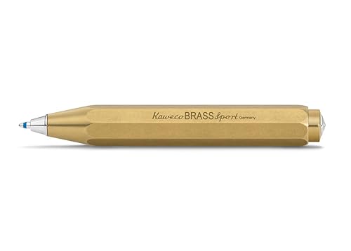 Brass Sport Retractable Ballpoint Pen in Tin Box