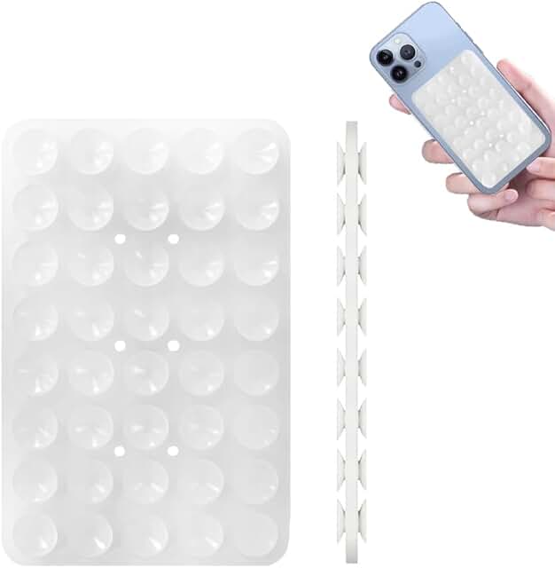 Transparent Silicone Phone Mount for Hands-Free Use