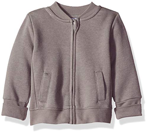 unisex baby Ultimate Zippin Fleece Jacket Sweater, Dark Grey, 0-6 Months US