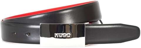 Men's Leather Belt with Plaque