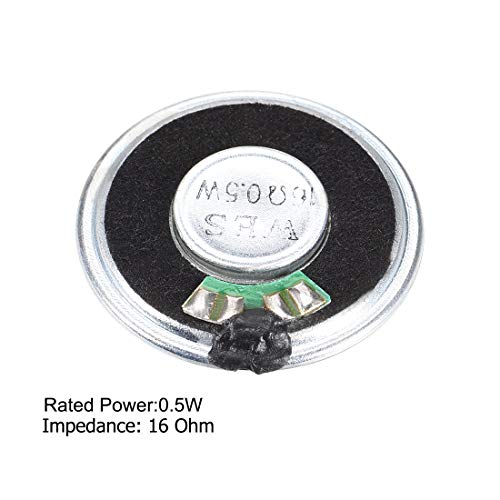 0.5W 16 Ohm Micro Internal Speaker Magnet Loudspeaker 36mm Dia 2pcs