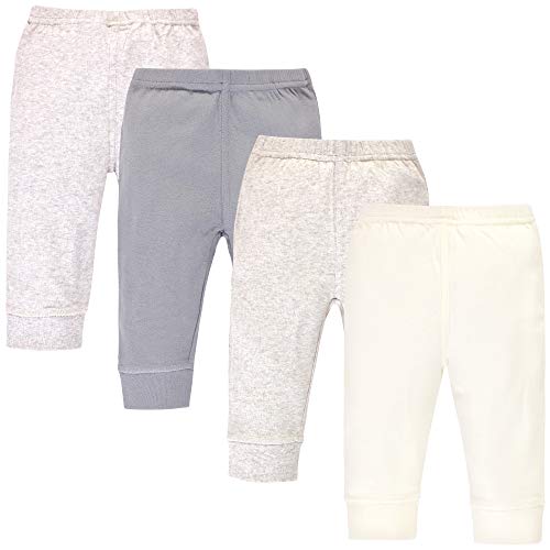 Uni  Baby  Cotton Pants, Heather Gray Oatmeal, 3-6 Months