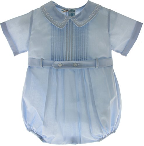 Boys dressy blue romper.  3 months