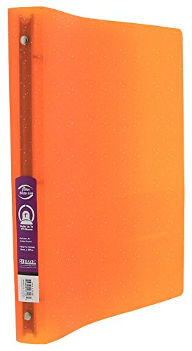 3-Ring 1-Inch Glitter Binder for 175 Sheets