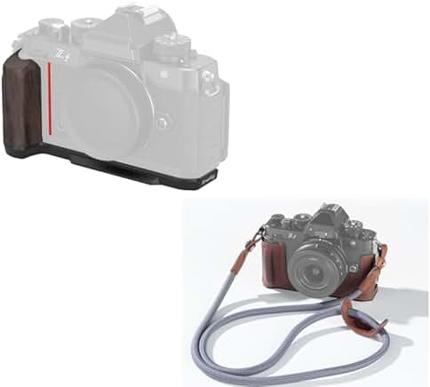 Wooden Handgrip and Camera Case Kit for Nikon Z f