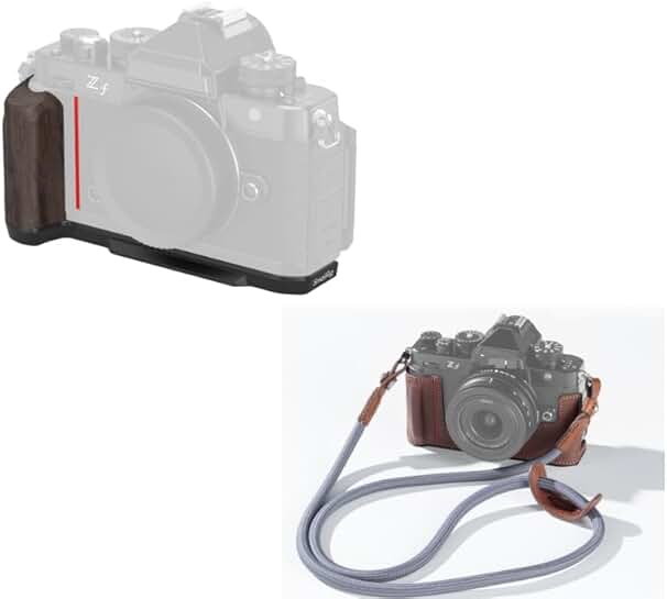 Wooden Handgrip and Camera Case Kit for Nikon Z f