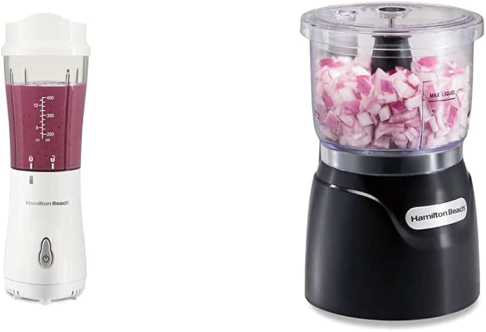 Portable Blender and Vegetable Chopper Bundle