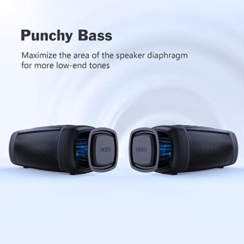 Bluetooth Speaker, Portable Wireless Bluetooth Speaker with 24W Powerful Sound, Rich Bass, IPX6 Waterproof, Wireless Stereo Pairing, 20H Playtime, Waterproof Speaker for Outdoor and Travel
