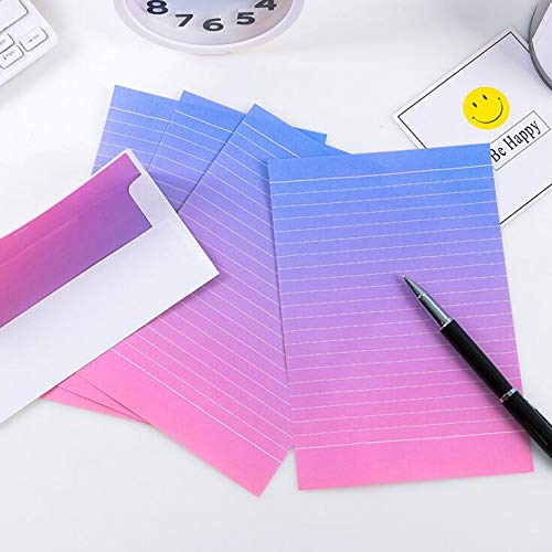Lined Writing Paper and Envelope Set with Stickers