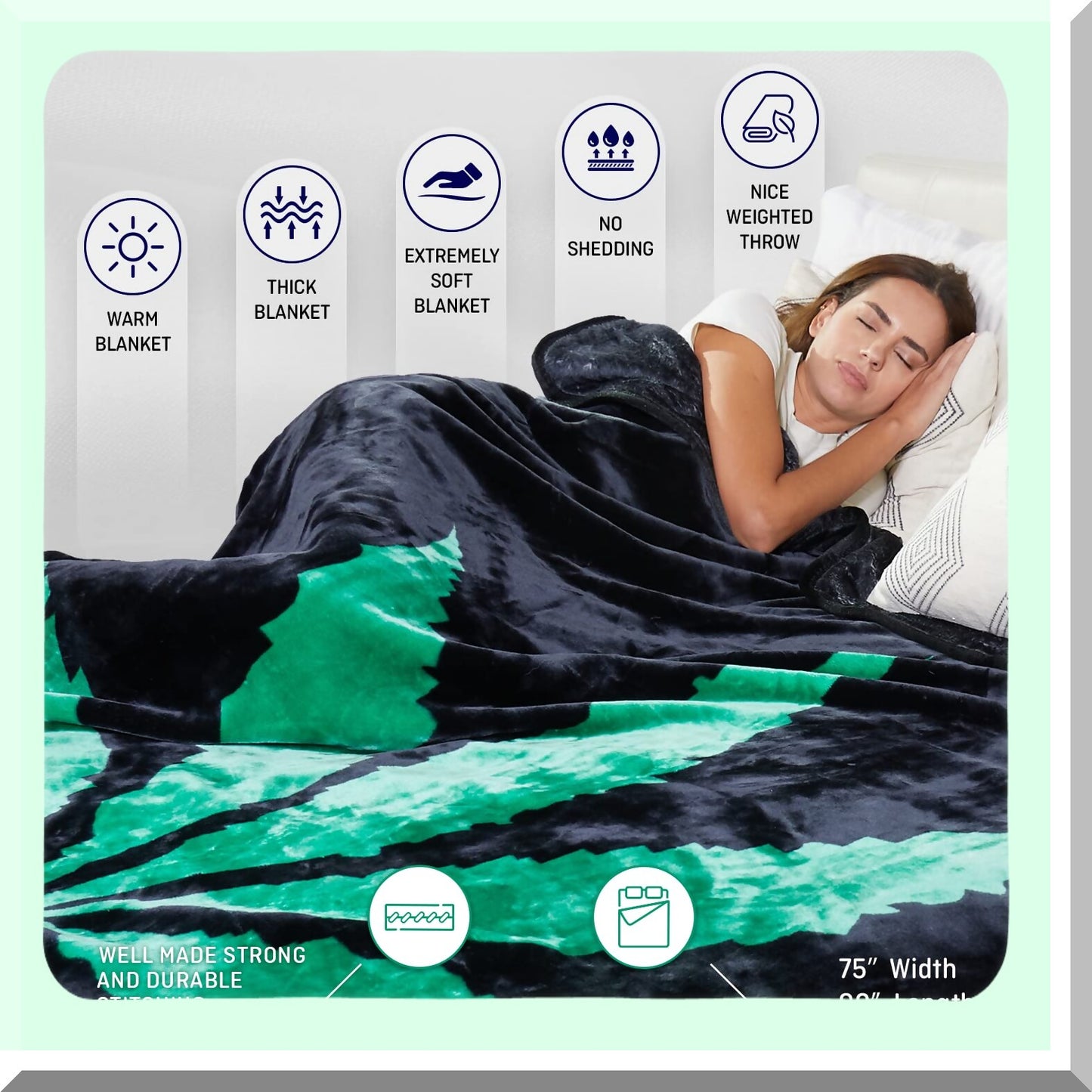 CozyLeaf Queen Size Blanket - Ultimate Stoner Decor, Pot Leaf Design, Perfect Throw for Adults, Ideal Marijuana Gift