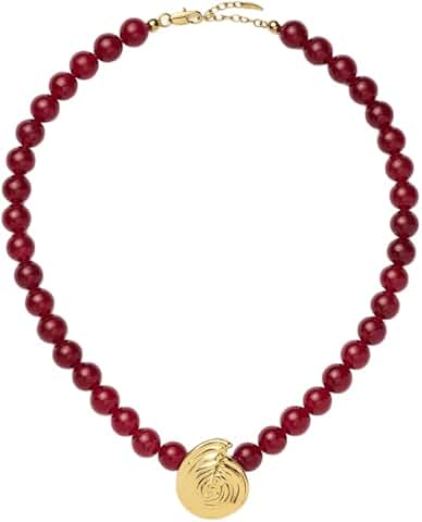 Elegant Spiral Shell Beaded Pendant Necklace for Women