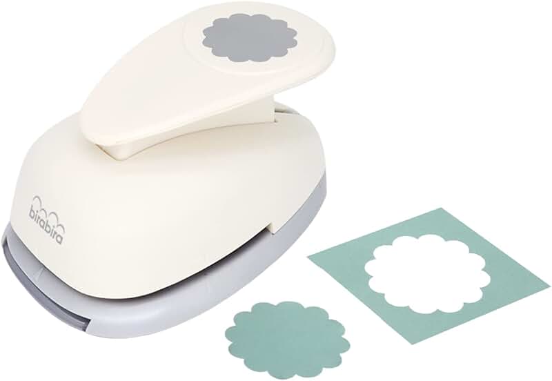 1.75-inch scalloped circle craft punch for paper and scrapbooking