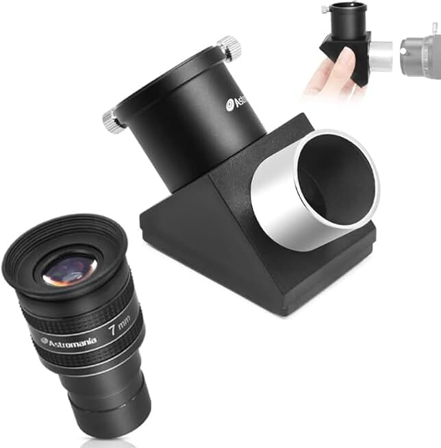 7mm Wide Angle Telescope Eyepiece with 90° Diagonal