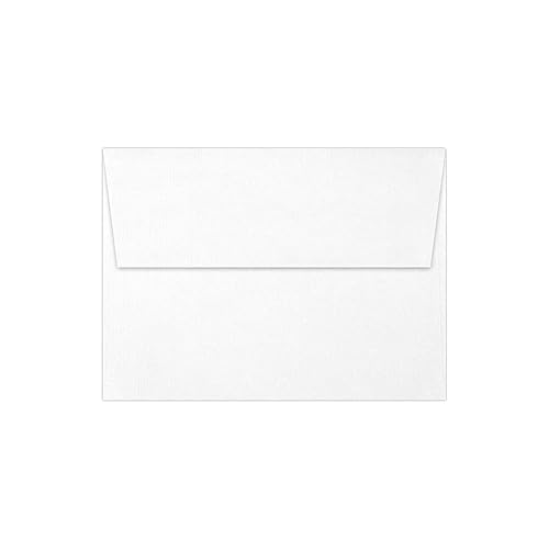 White Linen A7 Invitation Envelopes, 50 Pack