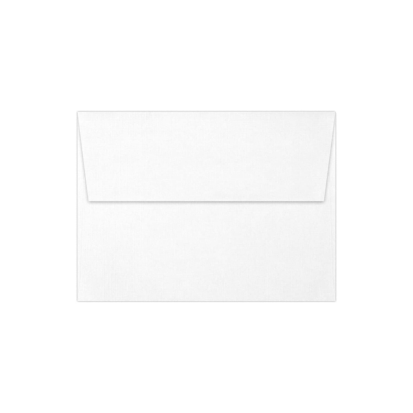 White Linen A7 Invitation Envelopes, 50 Pack