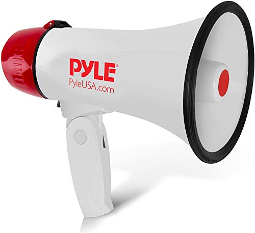 Megaphone Speaker PA Bullhorn 20 Watts with Siren and 800 Yard Range
