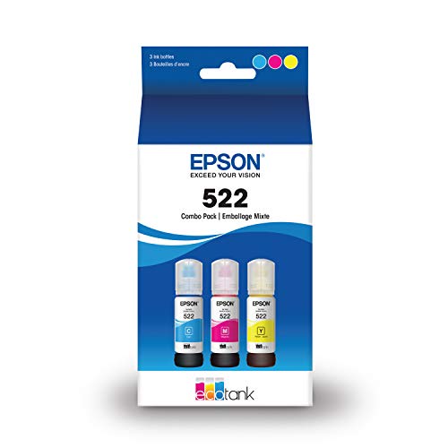 T522 EcoTank ink bottle color combo pack for select EcoTank printers