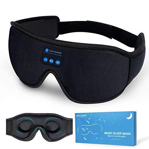 Sleep Headphones Bluetooth 5.0 3D Eye Washable for Side Sleepers